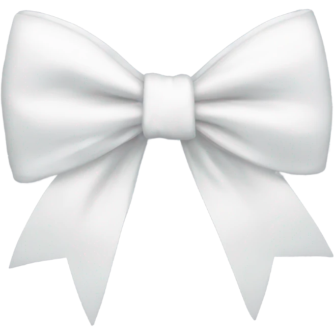 White bow emoji