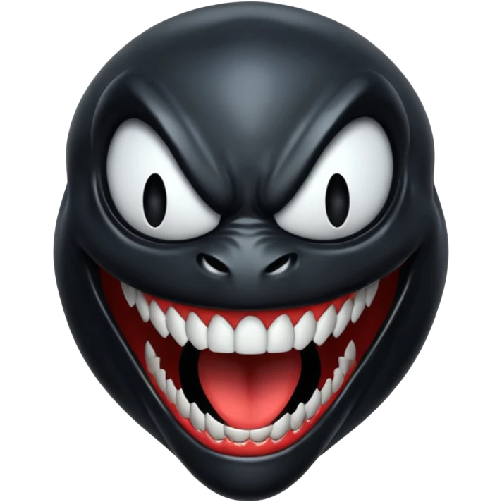 Venom symbiote smiling emoji
