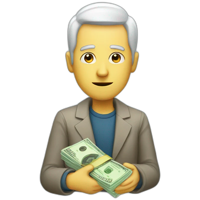 mistery person man with money emoji
