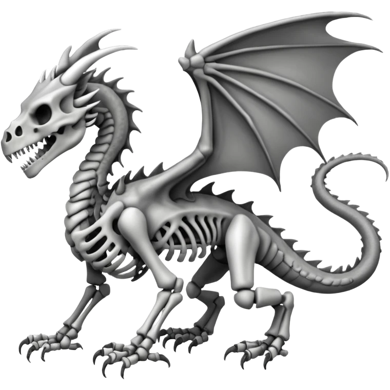 Boneknapper-Skeleton-dragon (full body) emoji