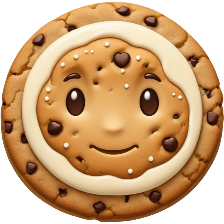 cookie with glase emoji
