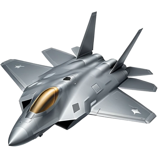 F-22 Raptor fighter jet emoji