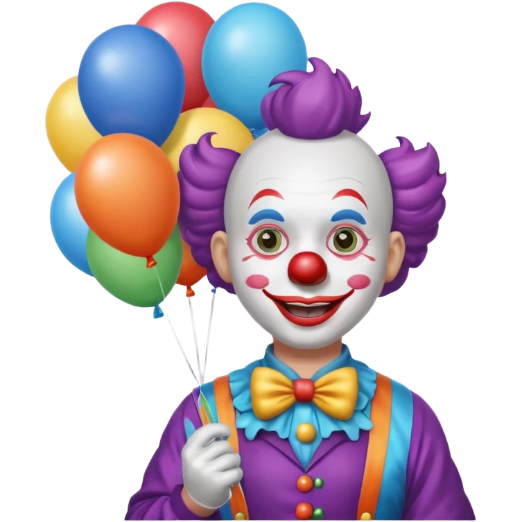 Street Balloon Seller clown  emoji