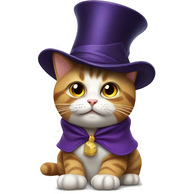 cat in a magician hat emoji