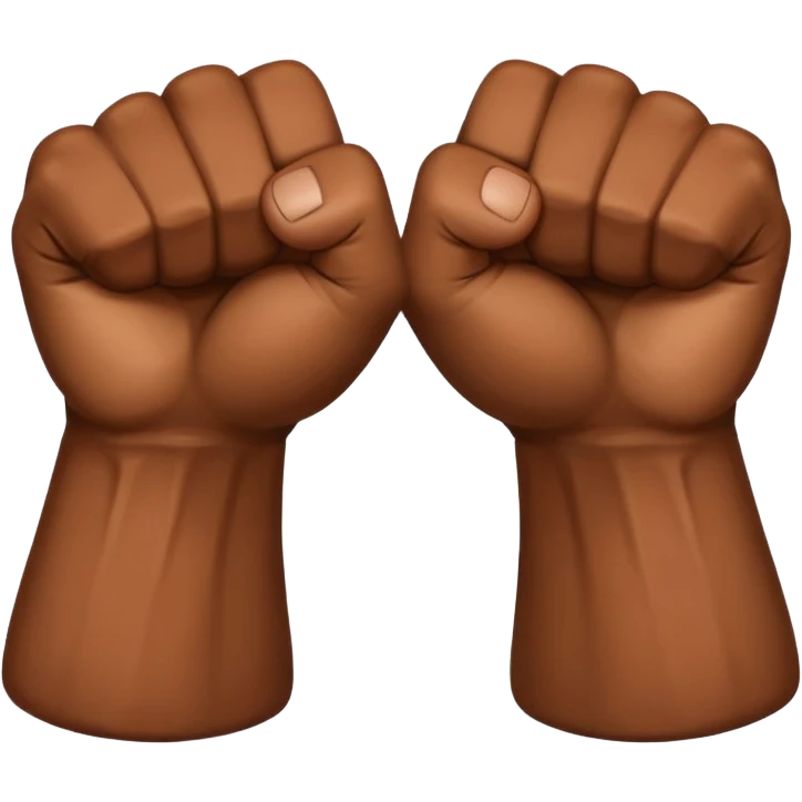 Left and Right fist from the top Perspektive with the Arms crossed over at the wrists  emoji