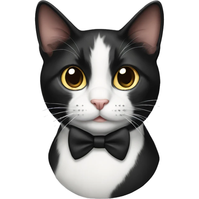 Tuxedo cat emoji