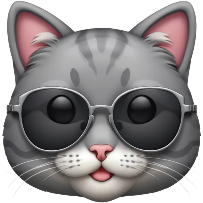 Cat wearing sunglasses emoji