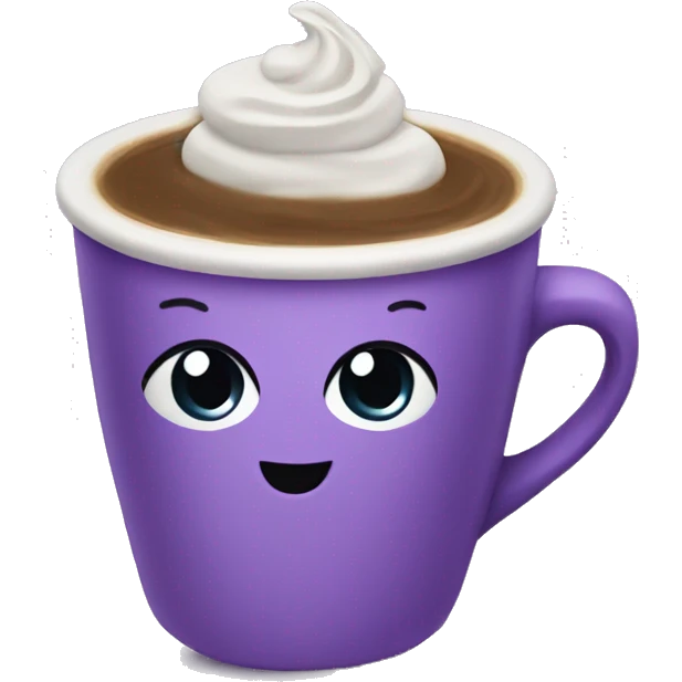 Purple latte emoji