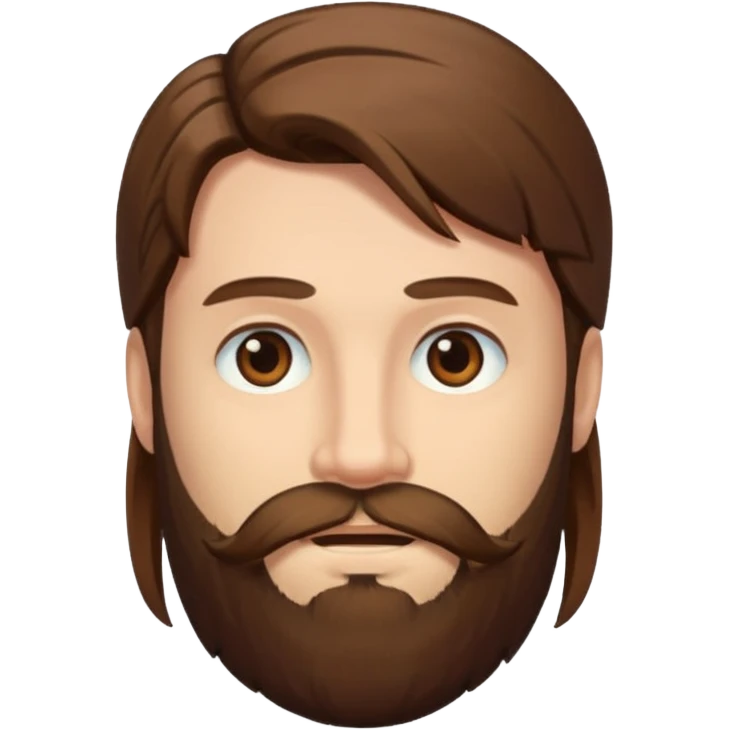 long hair bearded man emoji