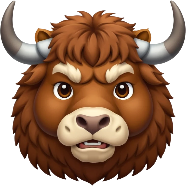 High resolution of An ox emoji