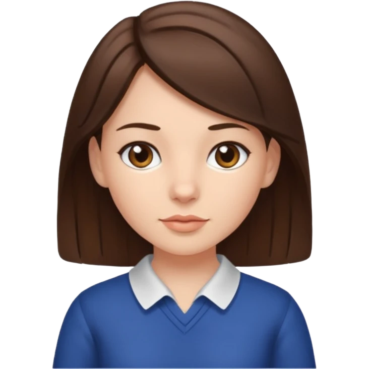 Américain staff et fille brune emoji