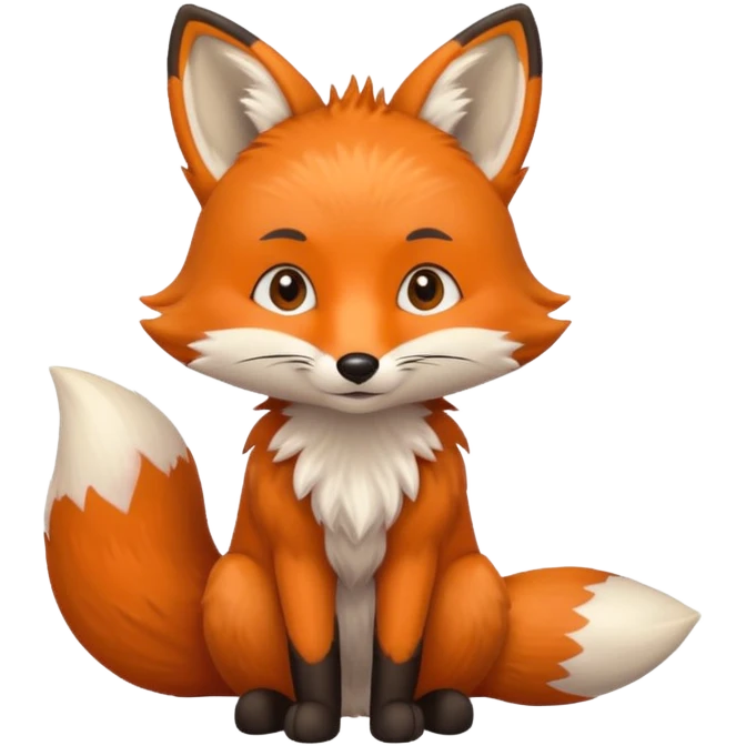renard qui a besoin d'un calins emoji