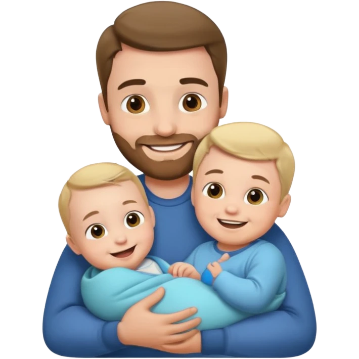 dad holding baby emoji