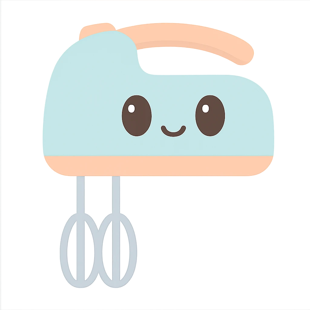 cute cartoon style handmixer emoji