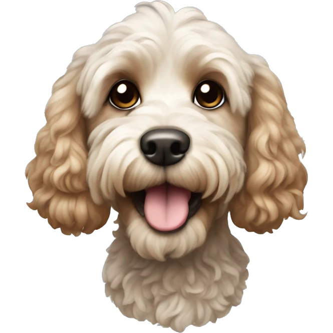 Cockapoo dog  emoji