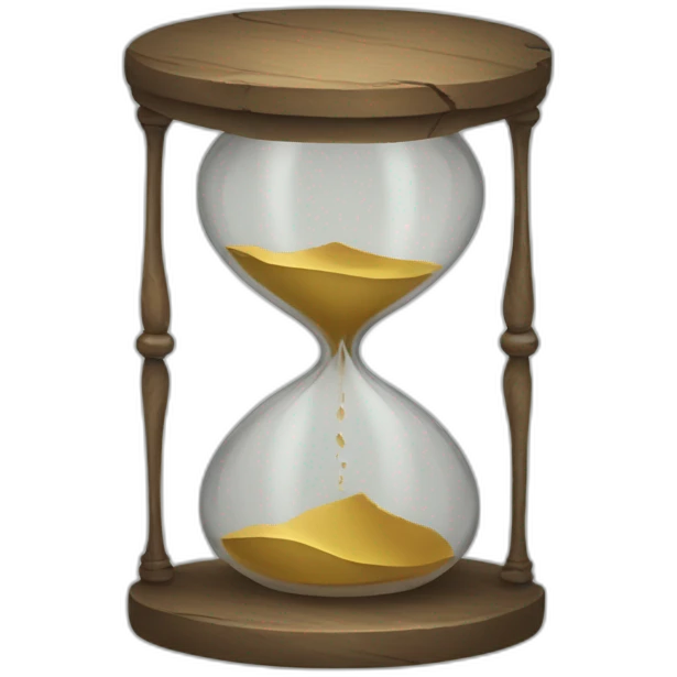 hourglass broken pieces emoji