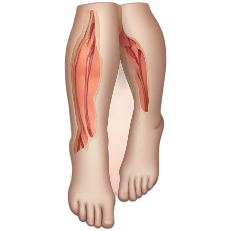 varicose vein in a leg emoji