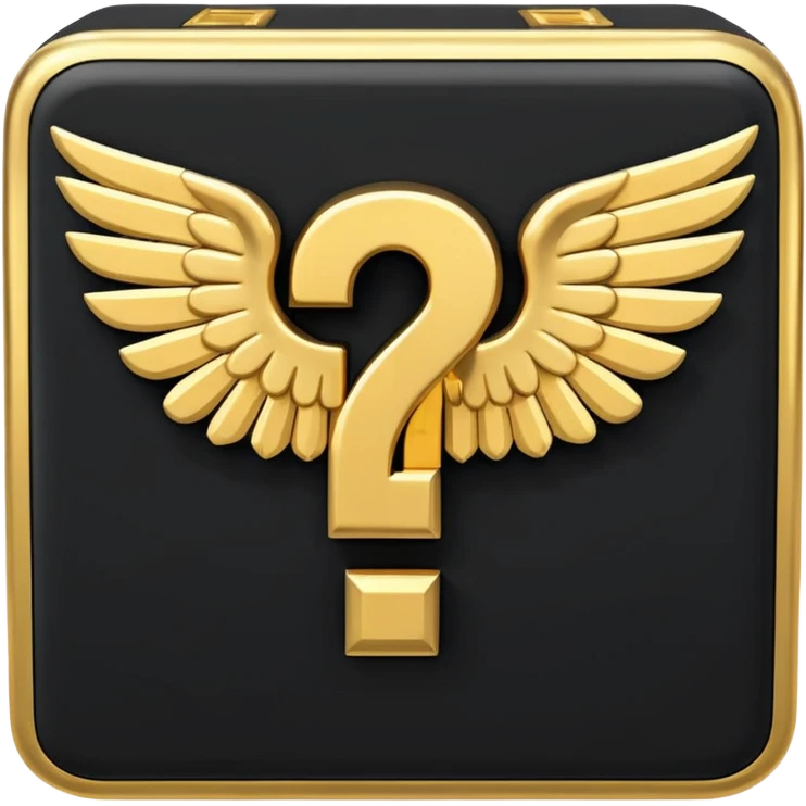 It's appearance is black and white, the black part being the main part of the lucky block while the question marks and corners are white; It carries 2 wings on each side like the other Lucky Blocks. emoji