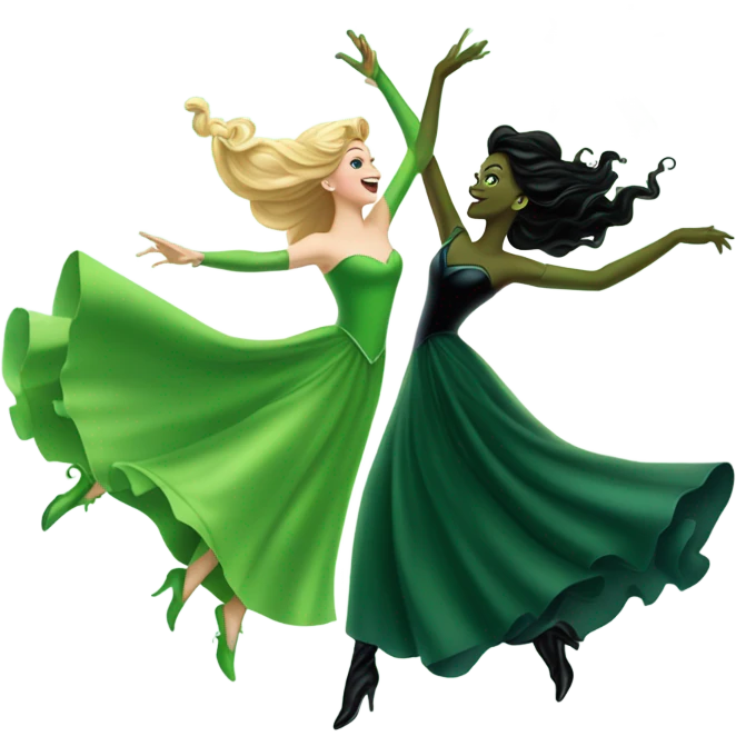 Glinda with elphaba flying emoji