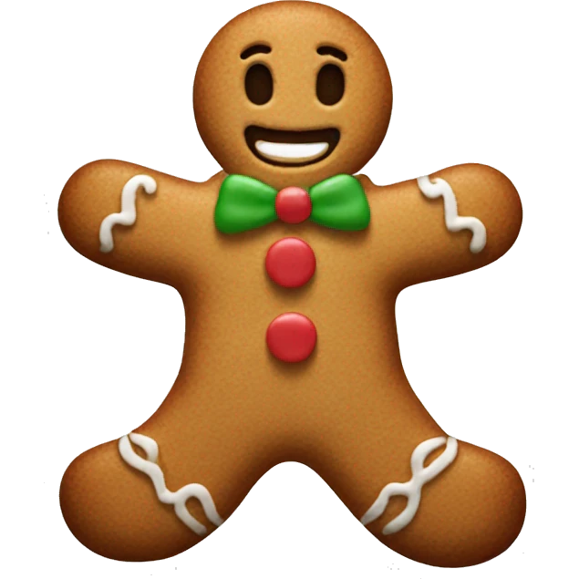 Gingerbread man emoji