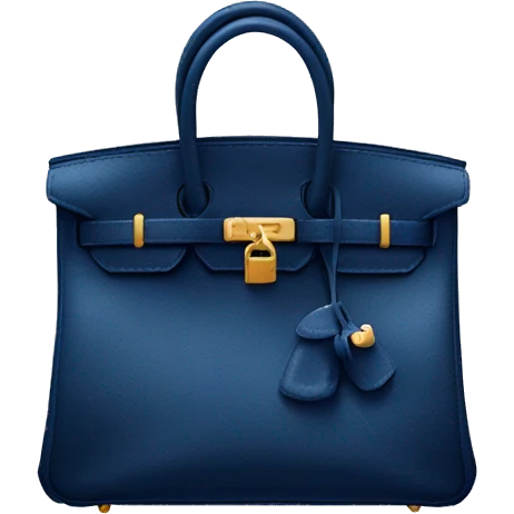 dark blue hermes birkin bag emoji