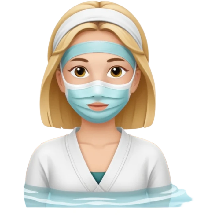 White girl at spa emoji