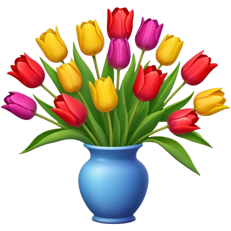 Buque de tulipas emoji