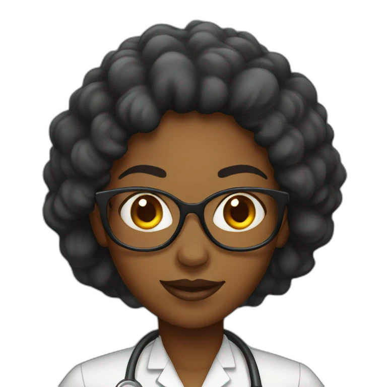 black woman scientist emoji