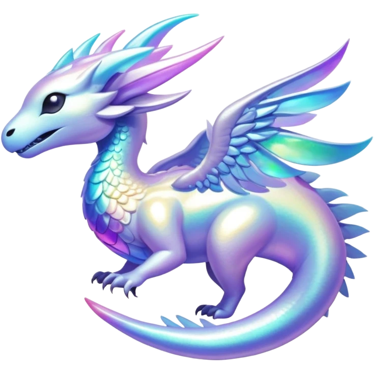 Epic divine complex iridescent aesthetic-Fakémon-creature-scenery emoji