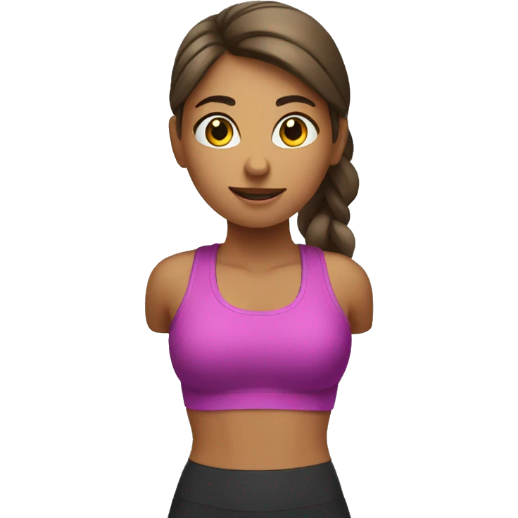 A girl working out emoji