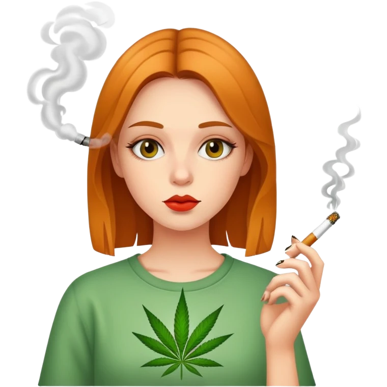 girl smook weed emoji