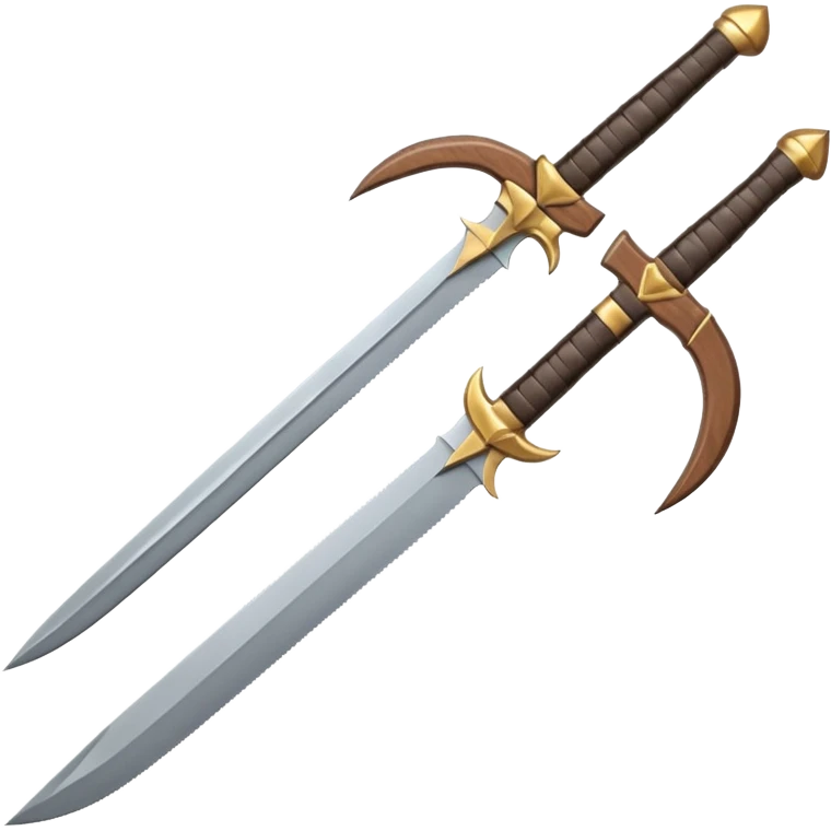 CREA UN ARSENAL DE ARMAS PERO QUE TENGA ESPADAS, CUCHILLOS Y ARCOS Y LANZA emoji