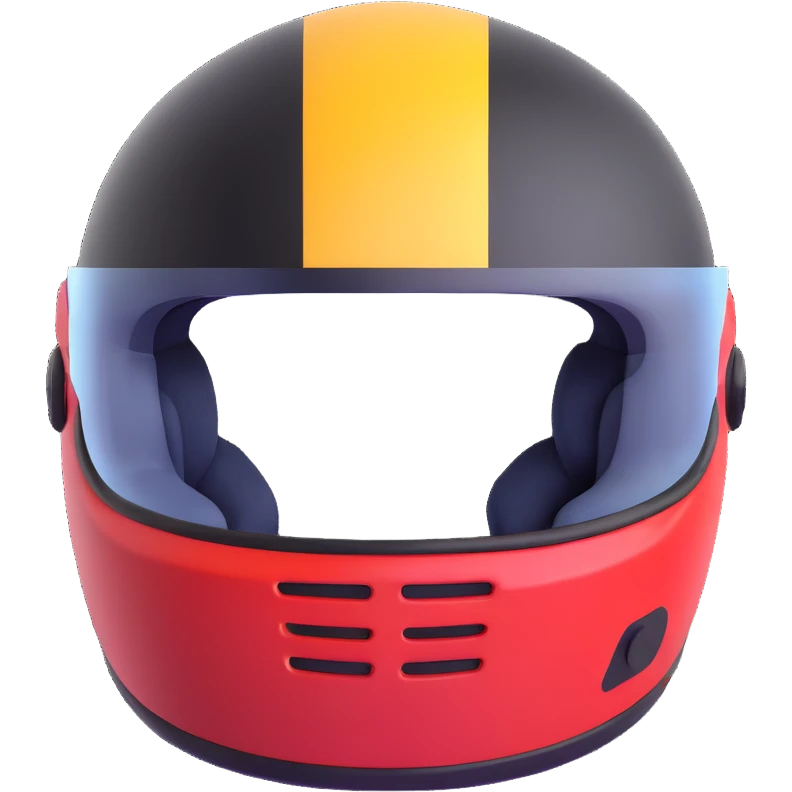 racing driver helmet emoji