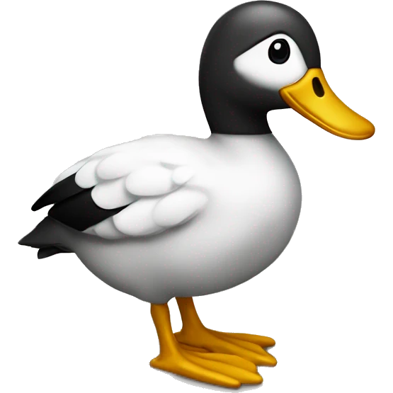 pato viejo con un cartel de 30 año emoji