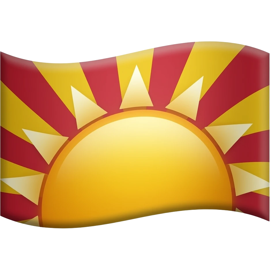 Rising sun flag emoji