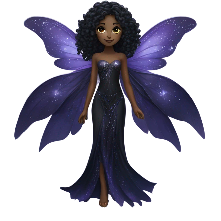 Black fairy emoji