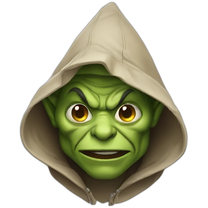 hooded goblin just goofing around emoji