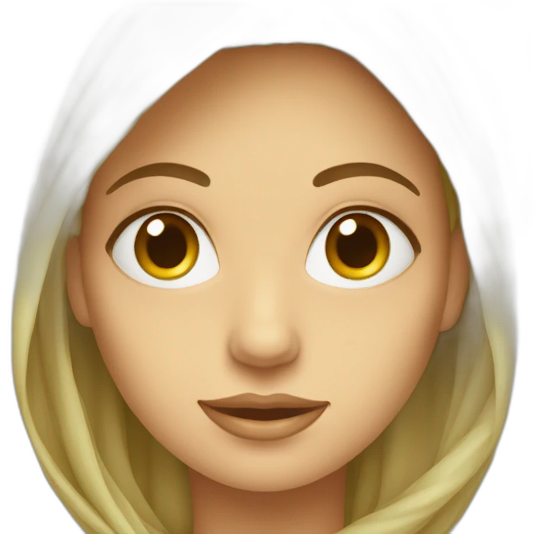 femme avec un voile emoji