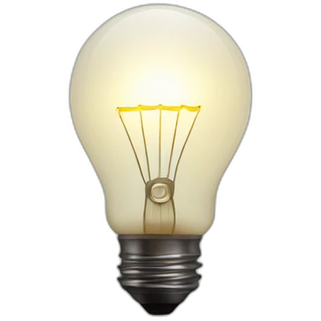 Light Bulb with Dim Light emoji