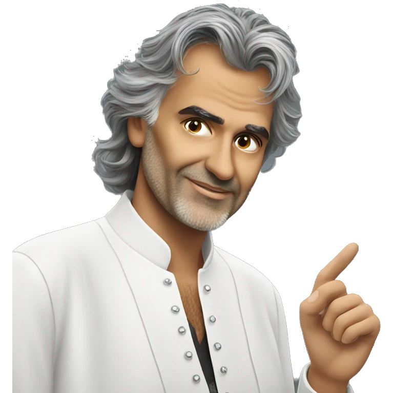 Andrea Bocelli no glasses emoji