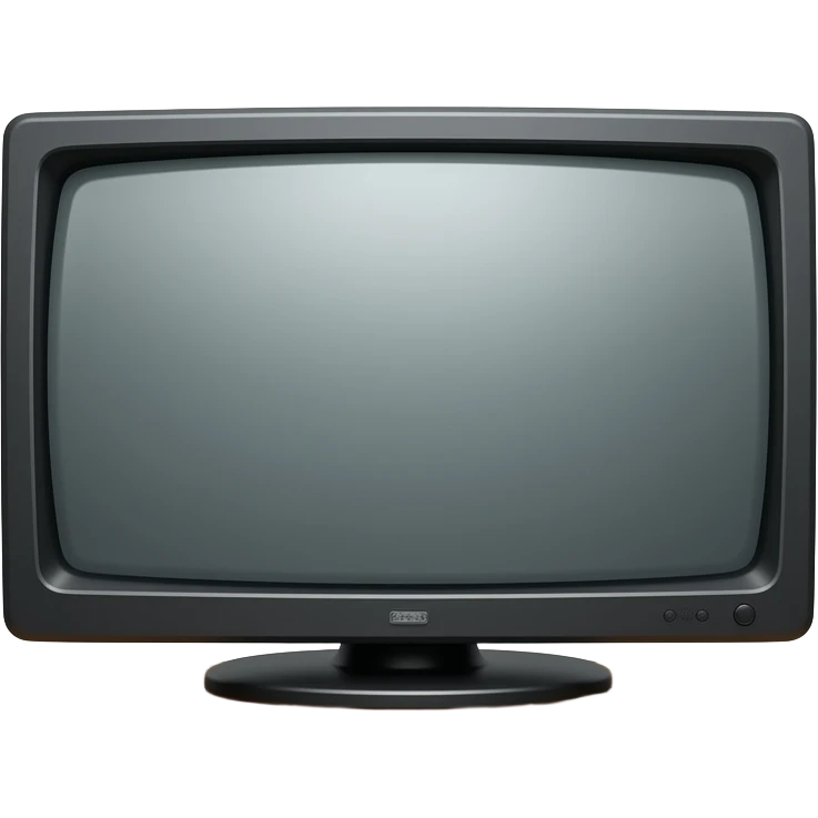 tv on a wooden table facing right emoji