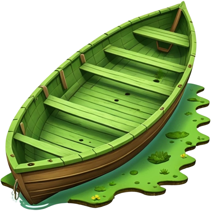 A sunken row boat emoji
