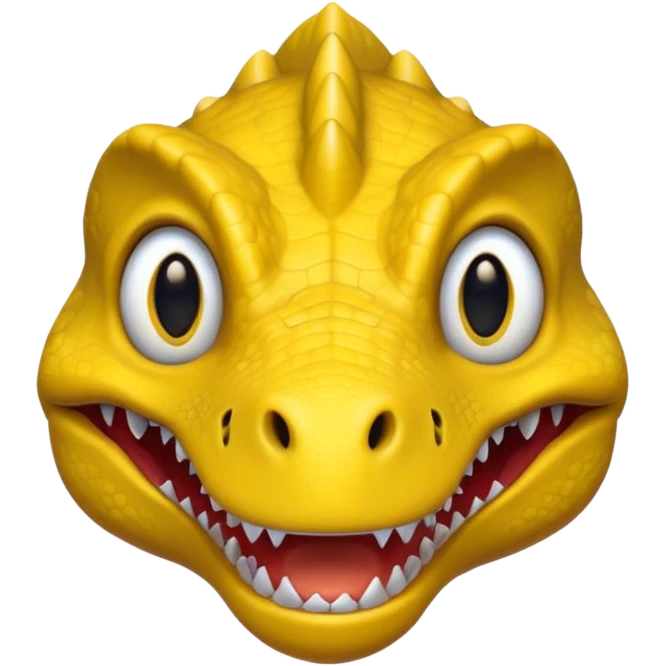 yellow dinosaur head emoji