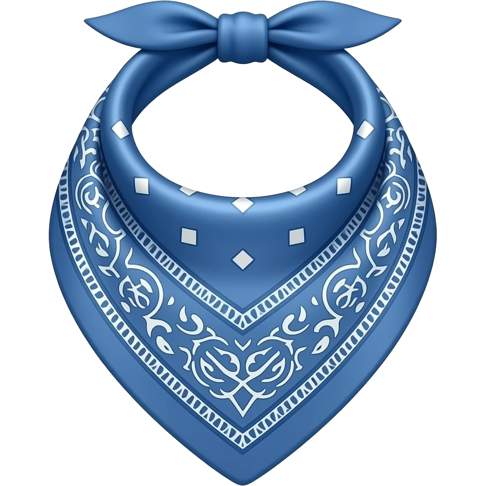 Blue bandana emoji