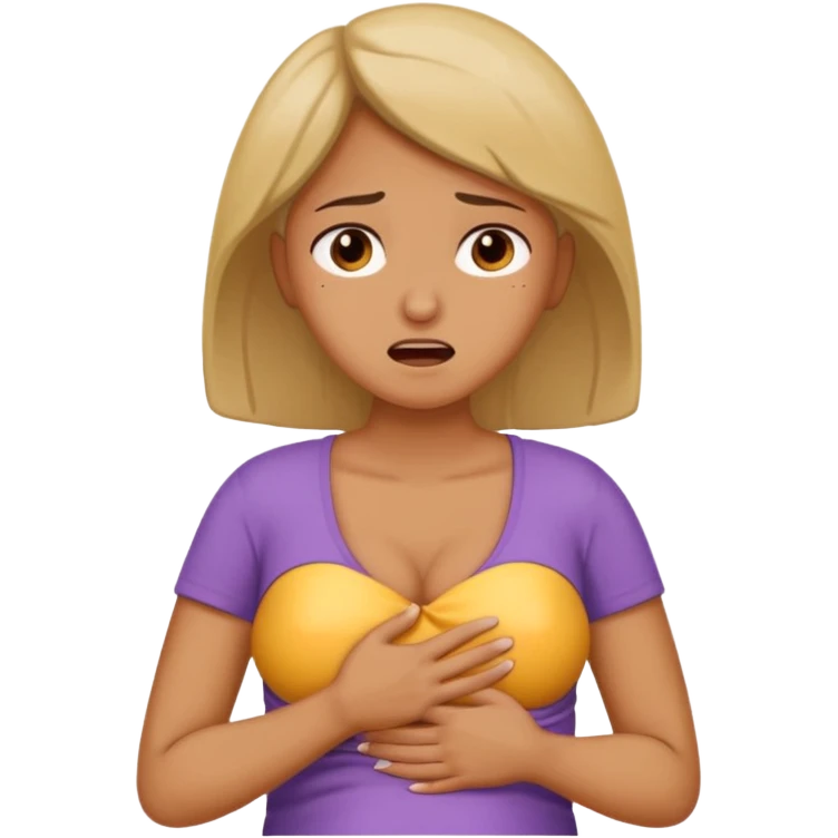 fait une femme qui se tient le ventre avec douleur emoji