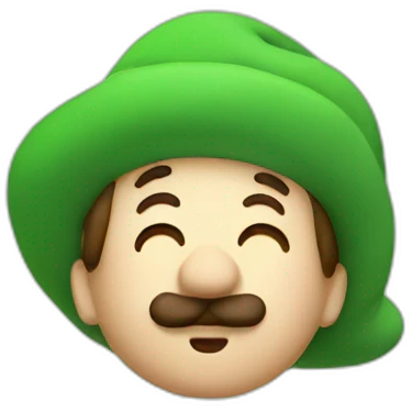 Luigi dreaming emoji