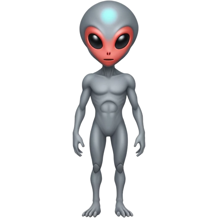 fullbody gray alien emoji