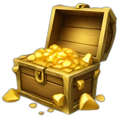 Broken gold chest emoji