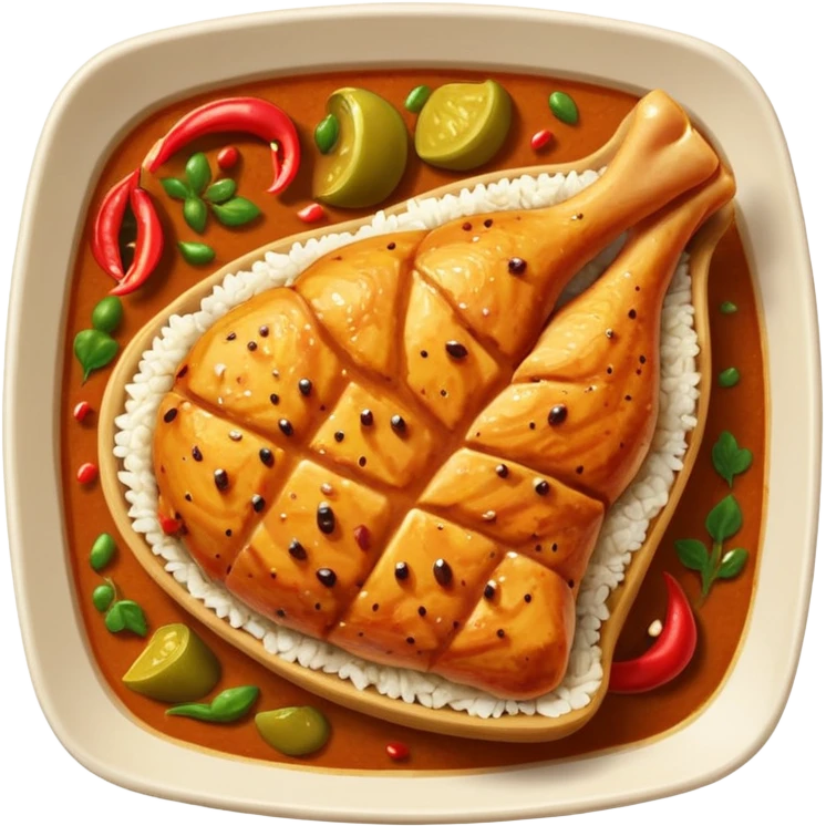 full chicken breast peace curry emoji