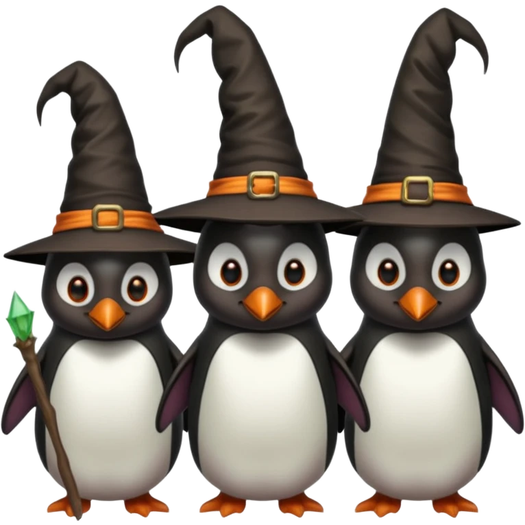 tall Demons Penguins with Witch Hat emoji